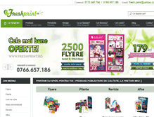Tablet Screenshot of freshprint.ro